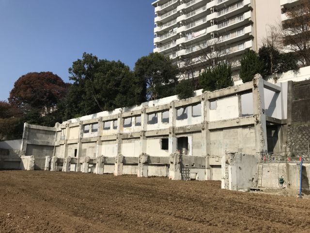 （仮称）目黒区大橋二丁目計画に伴う特定開発工事 施工前