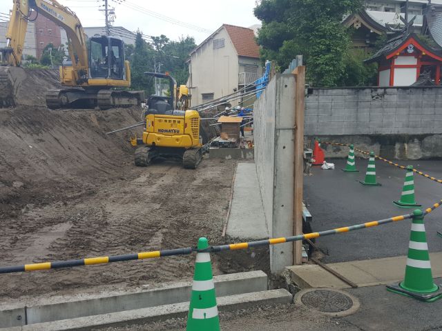（仮称）エスリード神戸市中央区楠町3丁目 新築工事 施工中