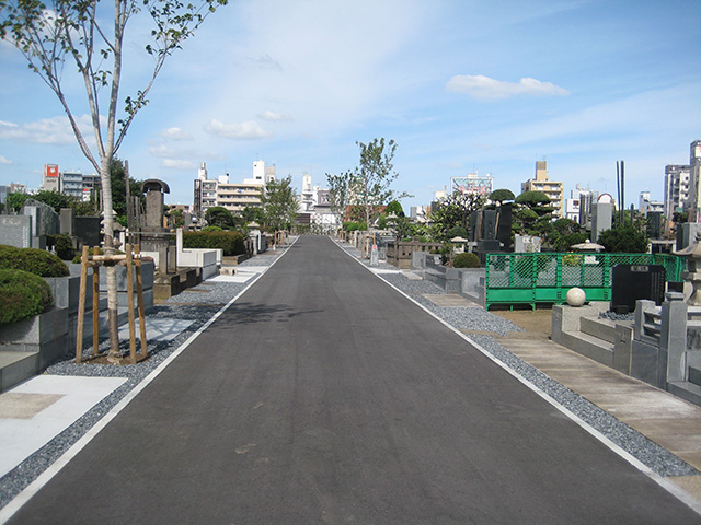 （仮称）寛永寺霊園参道舗装工事 完了